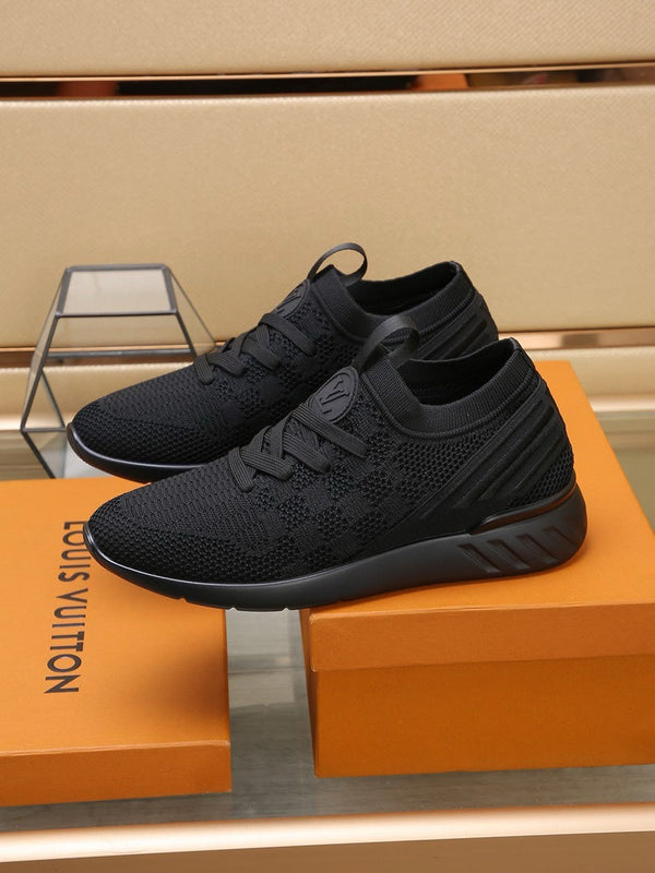 SNEAKERS LV IN TESSUTO A RETE NERO