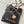 CC 22 Hobo Bag 19cm Black Grained Calfskin Gold Hardware