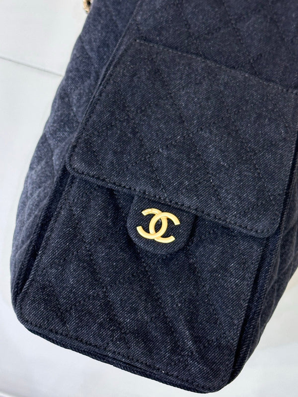 CC 25C Hobo Bags 40cm Dark Blue Denim