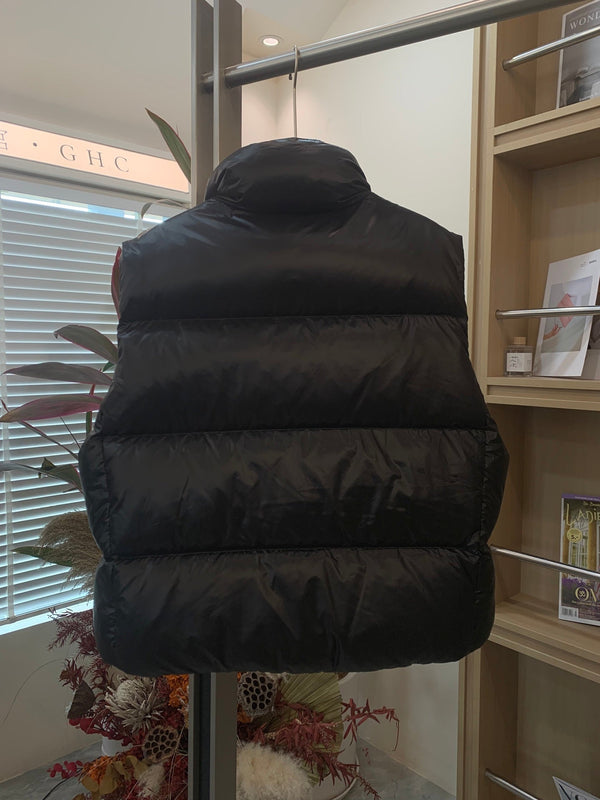 C. Goose Hooded Down Vest Black Polyester 0003