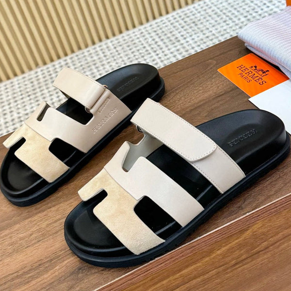 HM 2025 Chypre Sandals Beige Suede Calfskin 294383