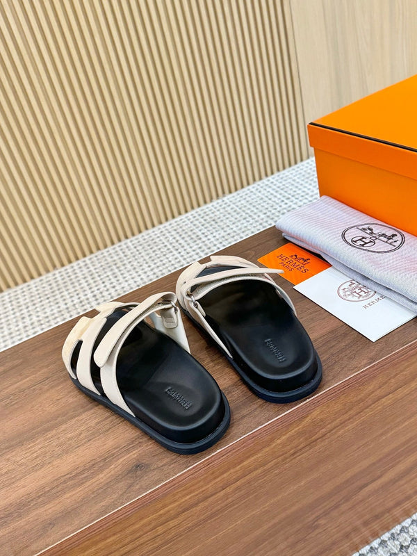 HM 2025 Chypre Sandals Beige Suede Calfskin 294383