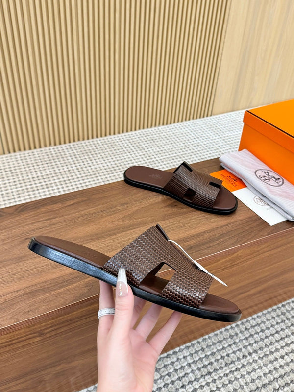 HM Izmir Sandal Dark Brown Rose Leather 294340