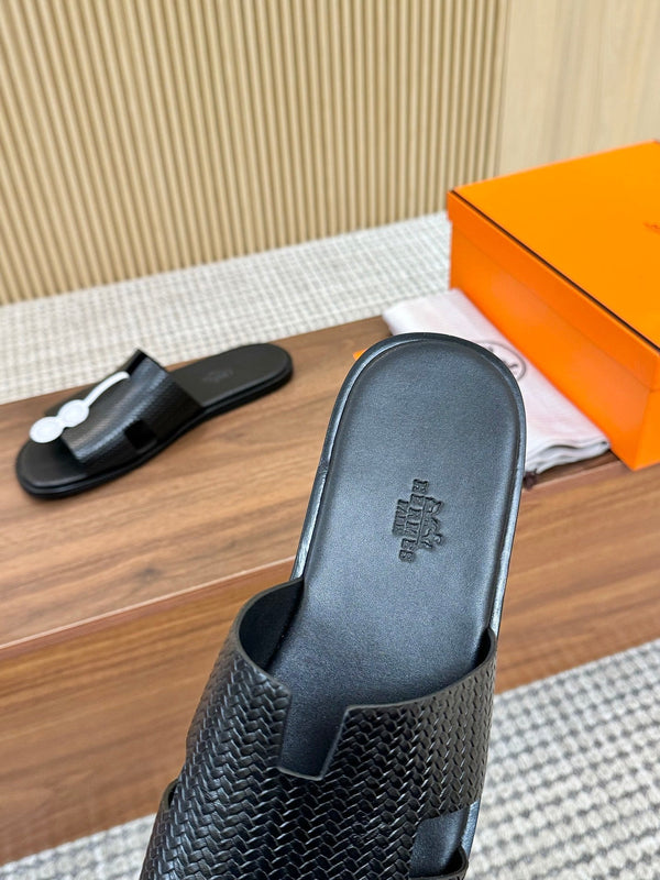 HM Izmir Sandal Black Rose Leather 294342