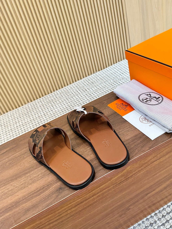 HM Izmir Sandal Brown Rose Leather 294344