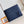 MULTIPLE WALLET AEROGRAM 10CM BLUE CALFSKIN