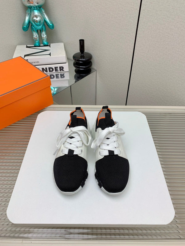 HM Depart Slip-on Sneaker In Black Woven Fabric 106332