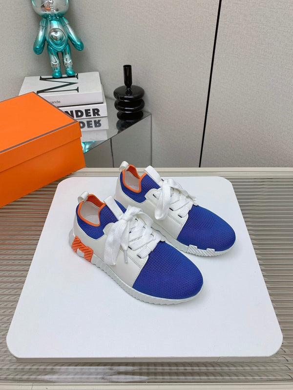 HM Depart Slip-on Sneaker In Blue Woven Fabric 106339