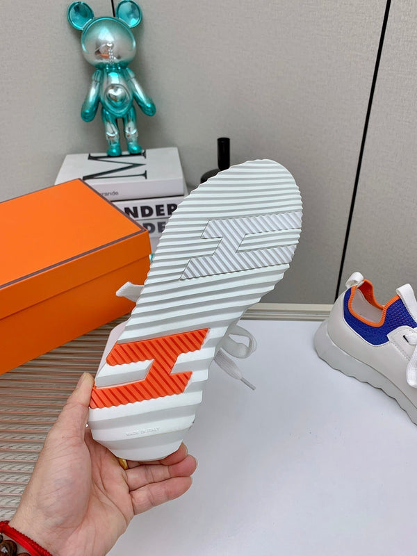 HM Depart Slip-on Sneaker In Blue Woven Fabric 106339