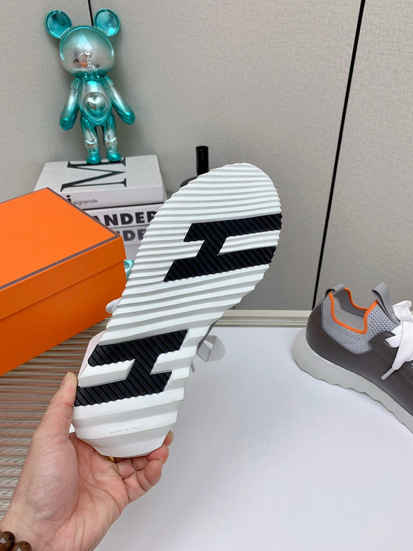 HM Depart Slip-on Sneaker In Grey Woven Fabric 106338