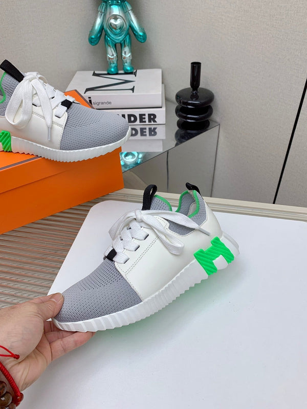 HM Depart Slip-on Sneaker In Grey Woven Fabric 106326