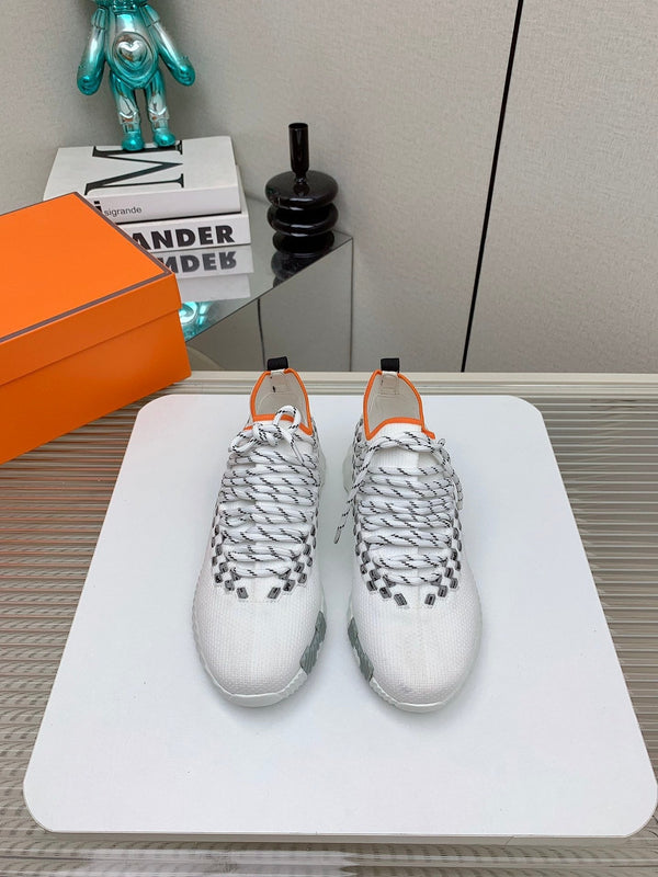 HM Flex slip-on sneaker In White Woven Fabric 106321