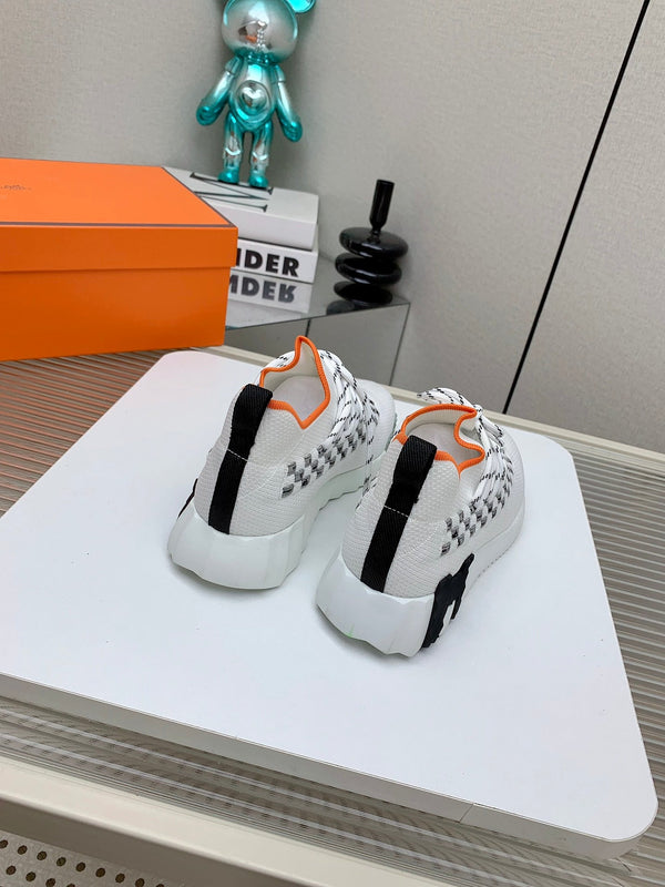 HM Flex slip-on sneaker In White Woven Fabric 106321