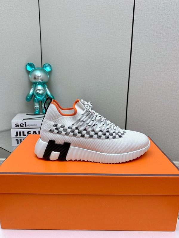 HM Flex slip-on sneaker In White Woven Fabric 106321