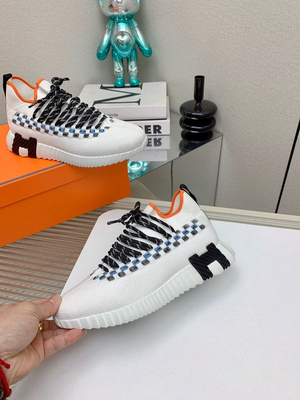 HM Flex slip-on sneaker In White Woven Fabric 106319