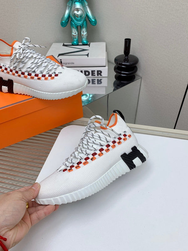 HM Flex slip-on sneaker In White Woven Fabric 106316