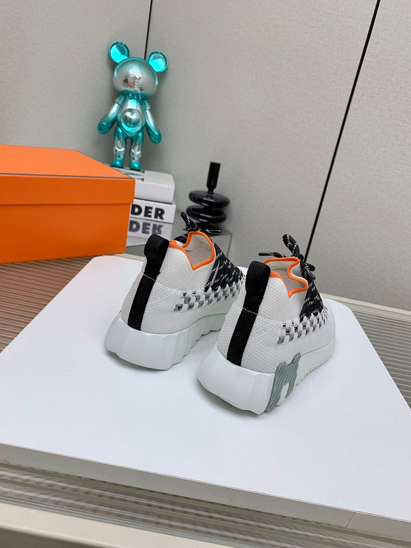 HM Flex slip-on sneaker In White Woven Fabric 106315