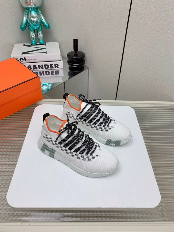 HM Flex slip-on sneaker In White Woven Fabric 106315