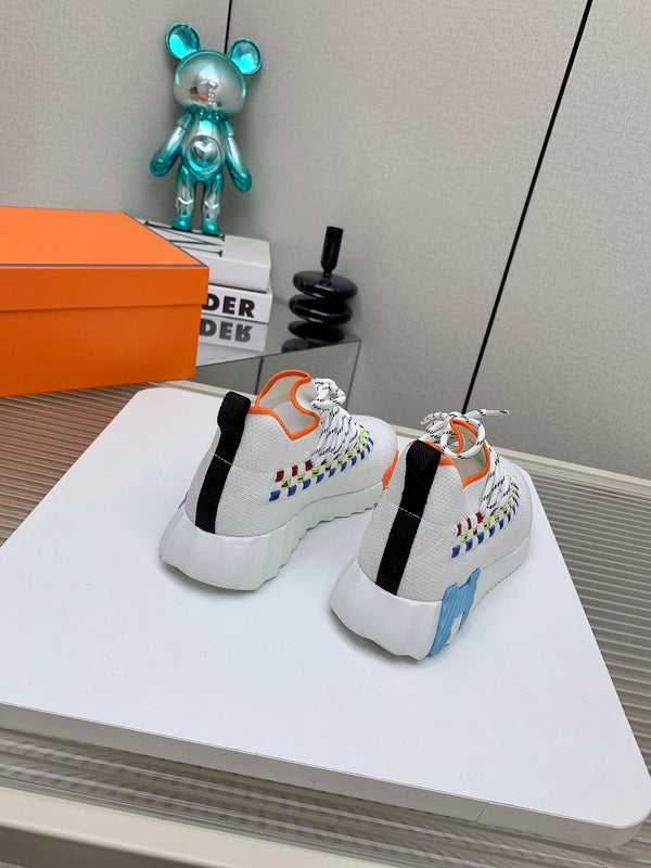 HM Flex slip-on sneaker In White Woven Fabric 106314