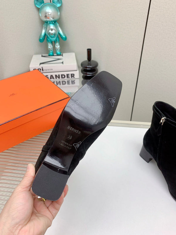 HM Hommage Ankle Boot Black Suede 971355