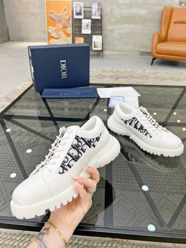 CD COMBAT DERBY SHOE WHITE CALFSKIN