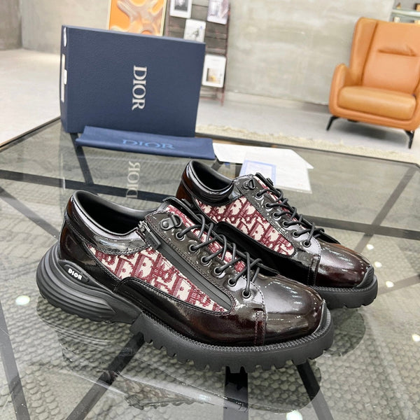 CD COMBAT DERBY SHOE WINE POLISHED CALFSKIN