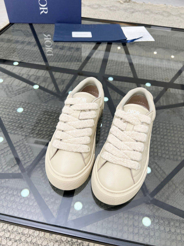 CD B33 SNEAKER BEIGE EMBOSSED CALFSKIN