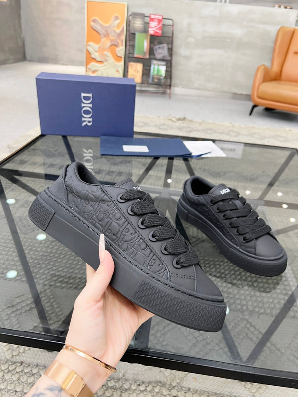 CD B33 SNEAKER BLACK EMBOSSED CALFSKIN