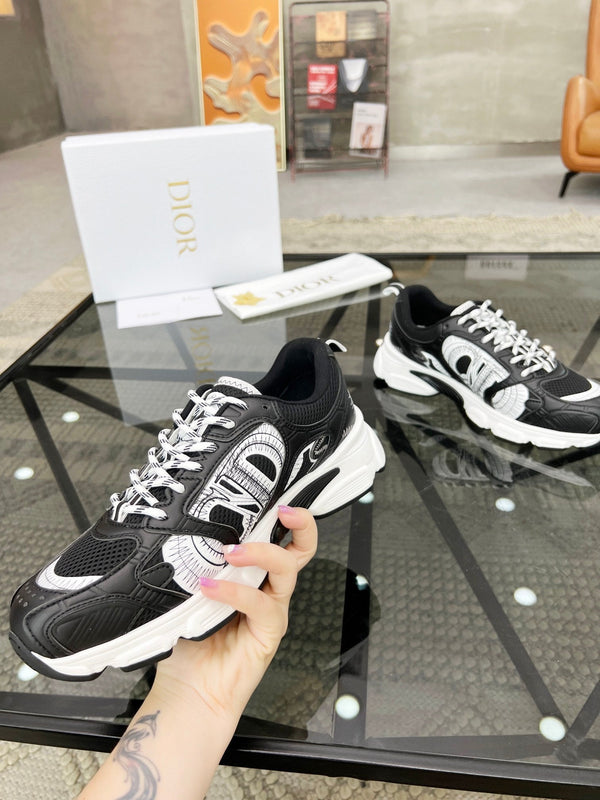 CD CHRONO SNEAKER BLACK MESH FABRIC