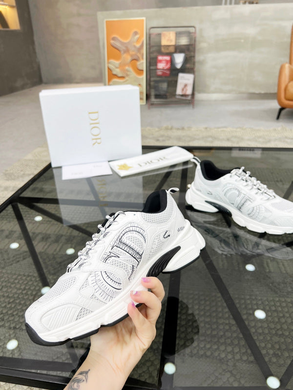 CD CHRONO SNEAKER WHITE MESH FABRIC