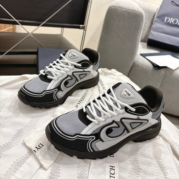 CD B30 Sneakers White Black Gray Technology Fabric 438323