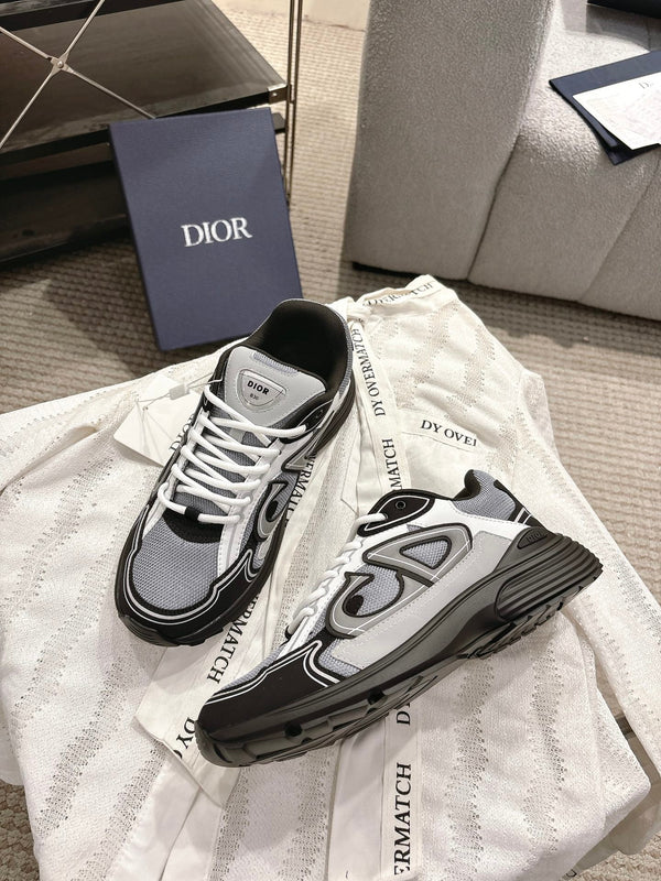 CD B30 Sneakers White Black Gray Technology Fabric 438323