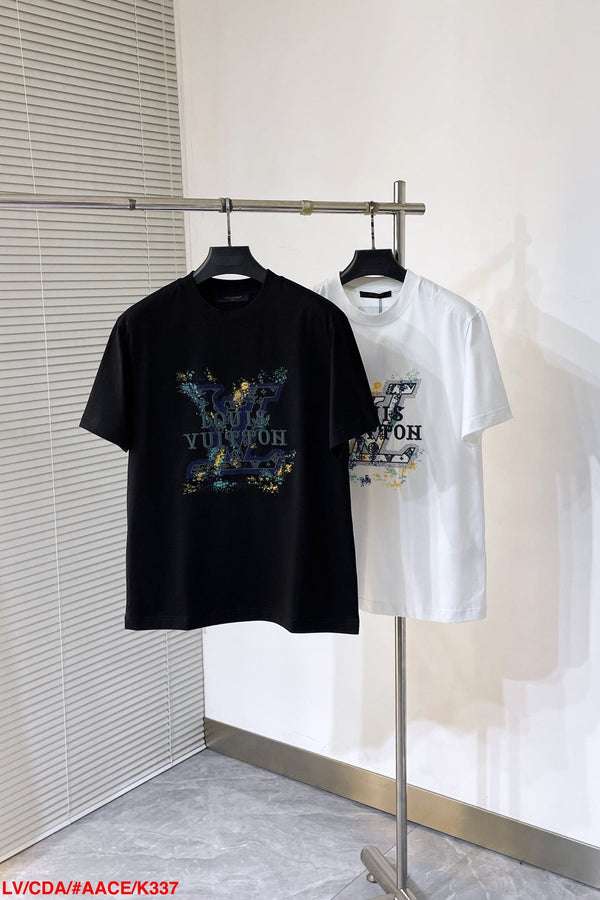 T-SHIRT LV BIANCA MISTO COTONE COLORATO 239605