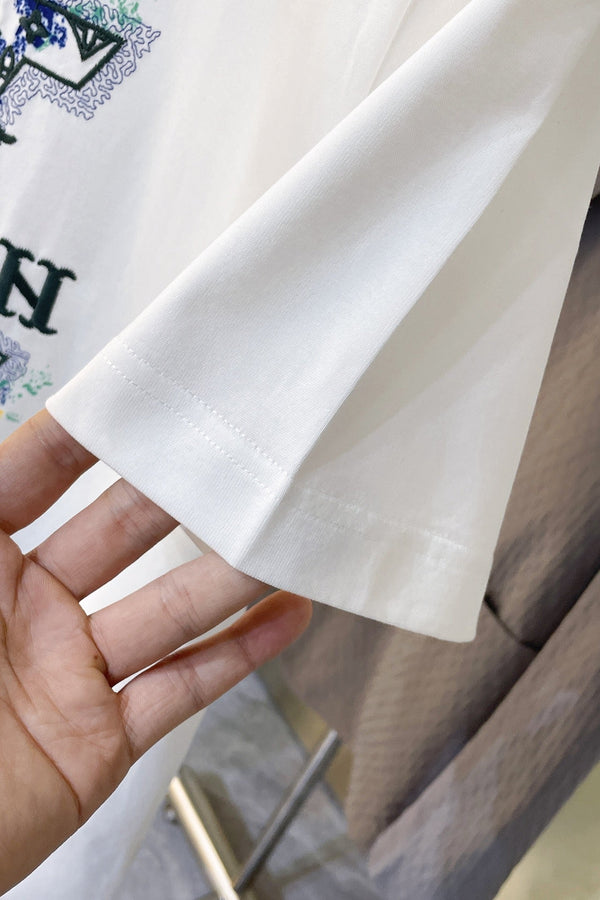 T-SHIRT LV BIANCA MISTO COTONE COLORATO 239605