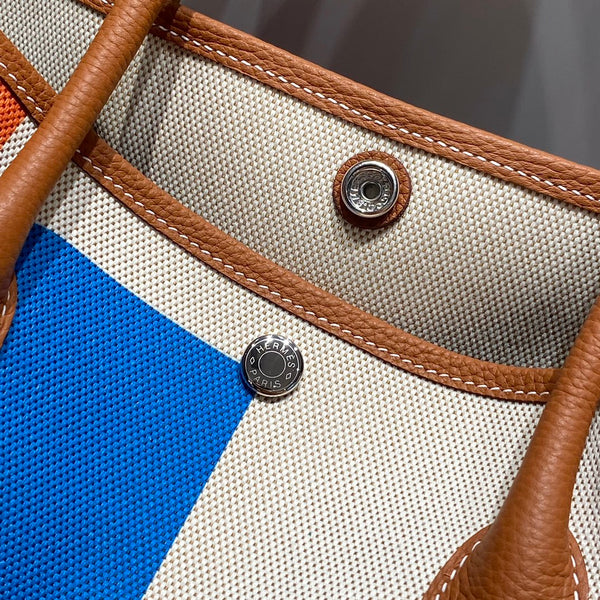 HM Garden Party 36 Multicolor Canvas and Negonda Calfskin 243386