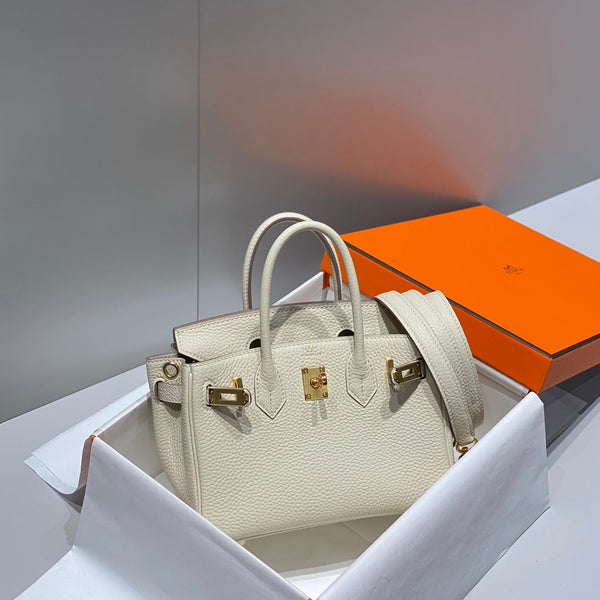 HM Birkin 20cm Craie Togo Leather Gold Hardware