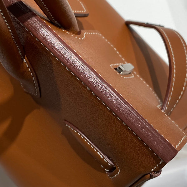 HM Shoulder Birkin 29cm Gold Swift Leather Silver Hardware