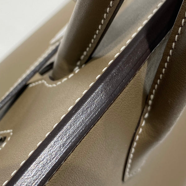 HM Shoulder Birkin 29 Etoupe Brown Leather 222349