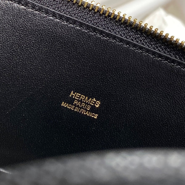 HM Bolide 25 Pelle Epsom nera Hardware dorato 237381