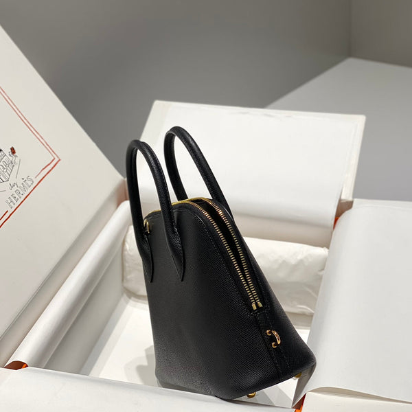 HM Bolide 25 Pelle Epsom nera Hardware dorato 237381