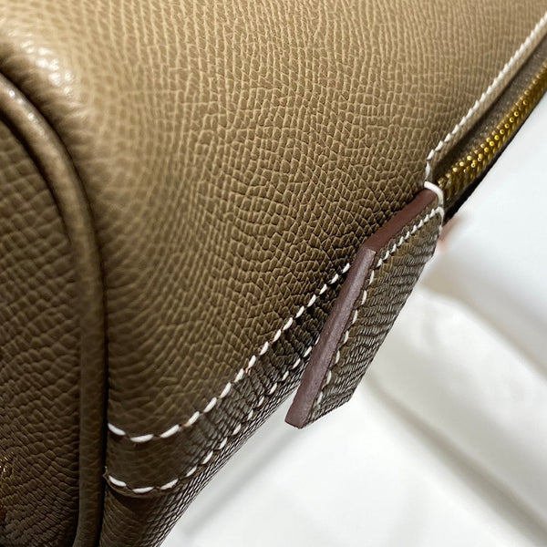 HM Bolide 25 Pelle Epsom marrone pastello con hardware dorato 237387