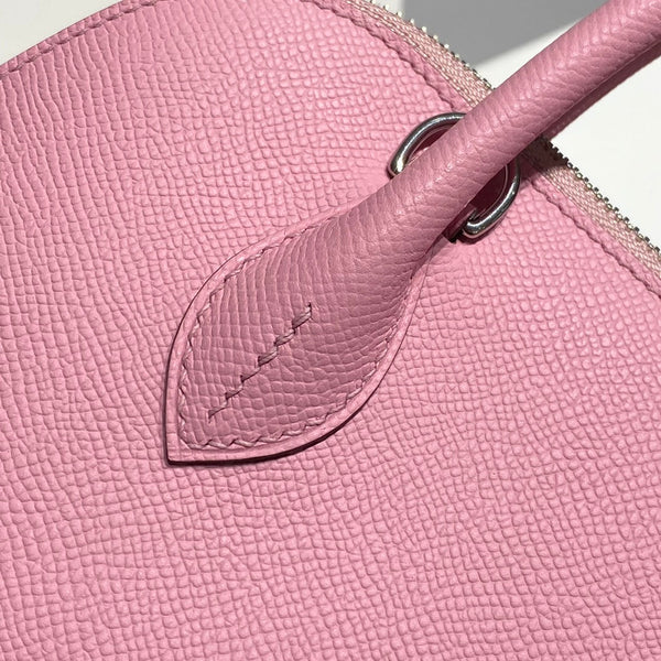 HM Bolide 25 Baby Pink Epsom Leather Silver Hardware 237423
