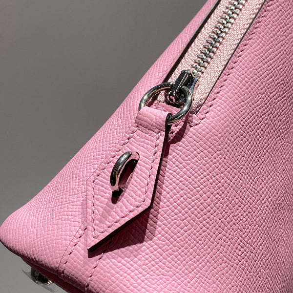 HM Bolide 25 Baby Pink Epsom Leather Silver Hardware 237423