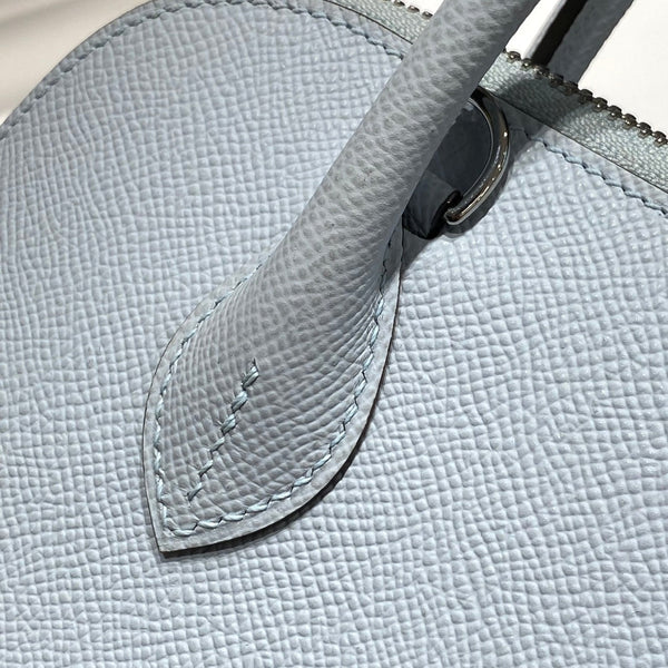 HM Bolide 25 Pelle Epsom blu chiaro con hardware argento 237433