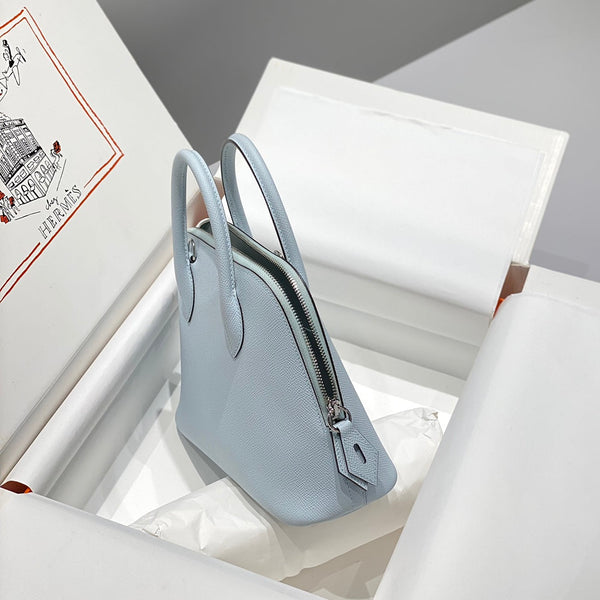 HM Bolide 25 Pelle Epsom blu chiaro con hardware argento 237433