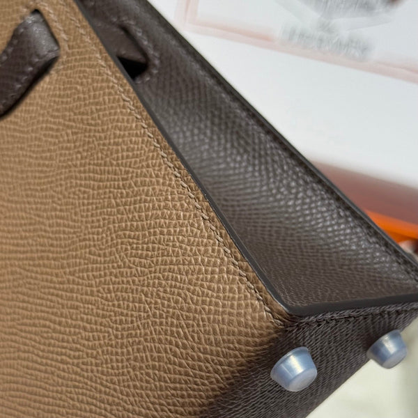 HM Mini Kelly 19 Seppia Epsom 243145