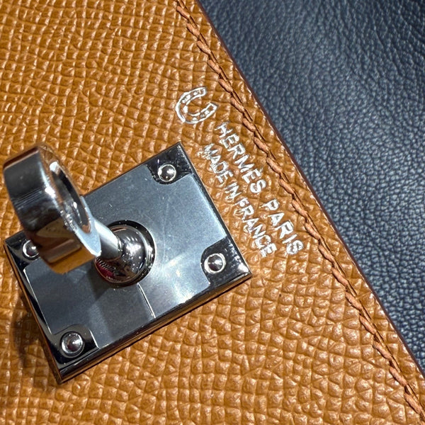 HM Mini Kelly 19 Golden Brown mix Black Epsom 243107