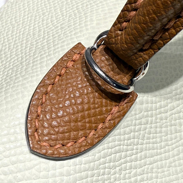 HM Mini Kelly 19 Beige mix Chocolate Epsom 243112