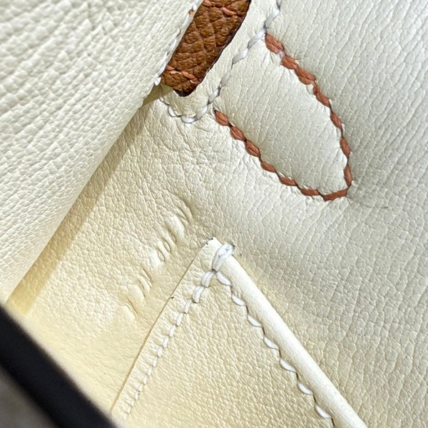 HM Mini Kelly 19 Beige mix Chocolate Epsom 243112