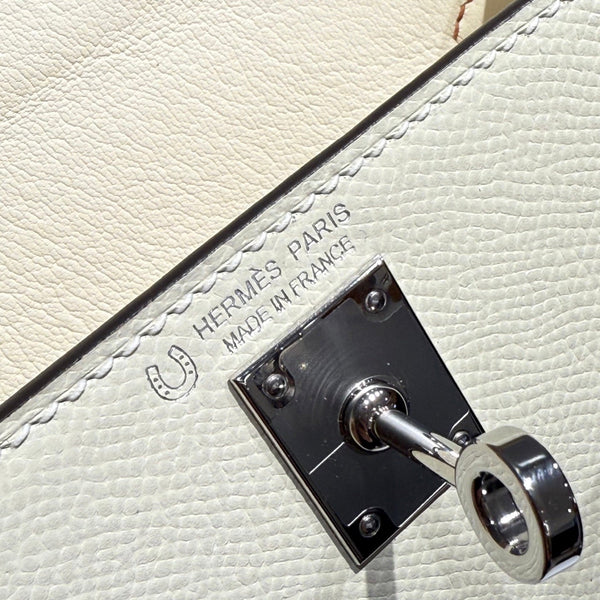 HM Mini Kelly 19 Beige mix Chocolate Epsom 243112